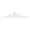 Ekena Millwork Saratoga Architectural Grade PVC Gable Bracket, 96"W x 20"H x 6"D x 6"F, 5/12 Pitch GBP096X20X0606SAR00 - alternate 4